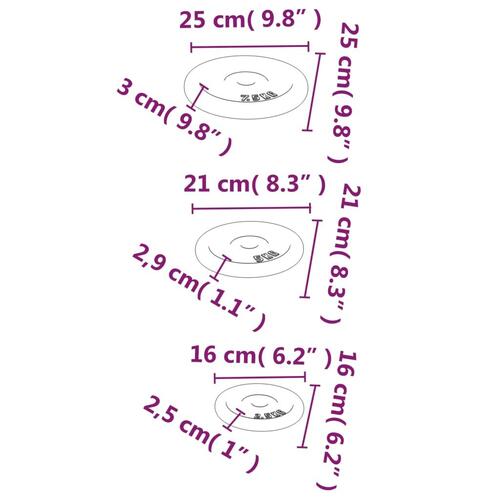 Vægtskiver 6 stk. 30 kg støbejern