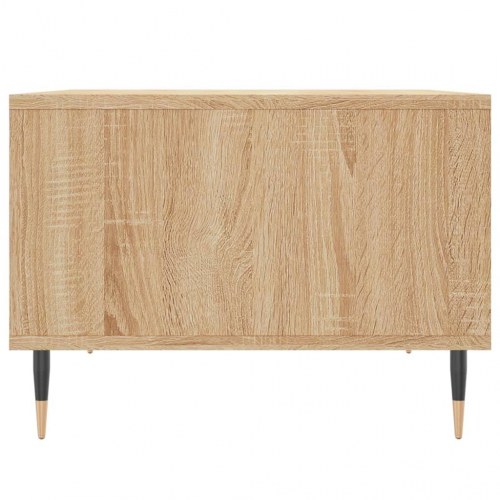 Sofabord med opbevaring 60 × 50 × 36,5 cm - sonoma eg, konstrueret træ
