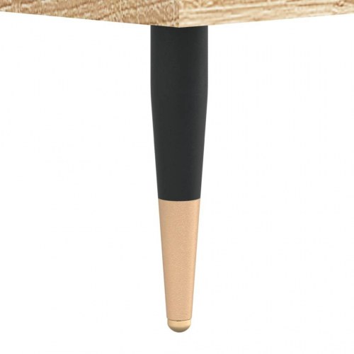 Sofabord med opbevaring 60 × 50 × 36,5 cm - sonoma eg, konstrueret træ