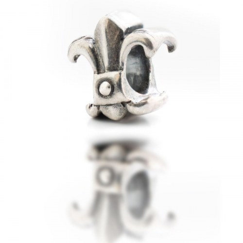 Charm i sterling sølv - sølvfarvet, 1 cm