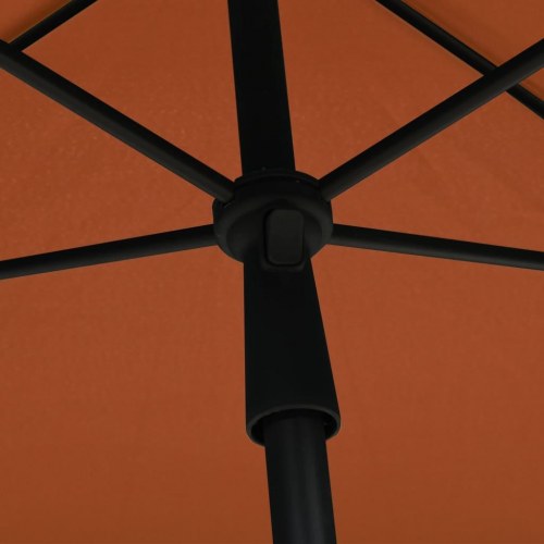 Parasol med stang 210x140 cm terrakotta