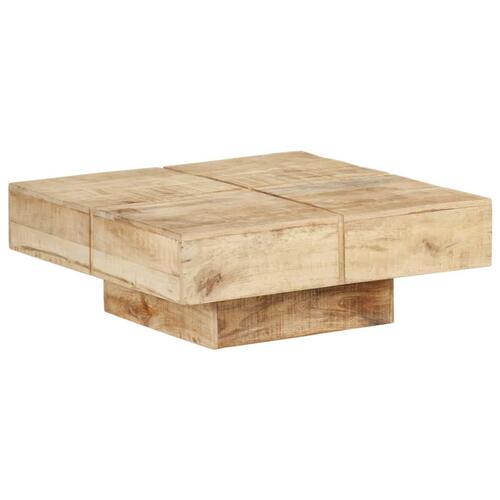 Sofabord 80x80x28 cm massivt mangotræ