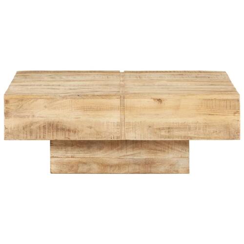 Sofabord 80x80x28 cm massivt mangotræ