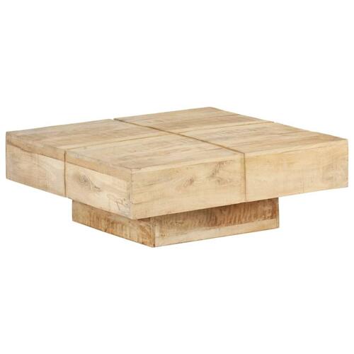 Sofabord 80x80x28 cm massivt mangotræ