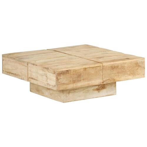 Sofabord 80x80x28 cm massivt mangotræ