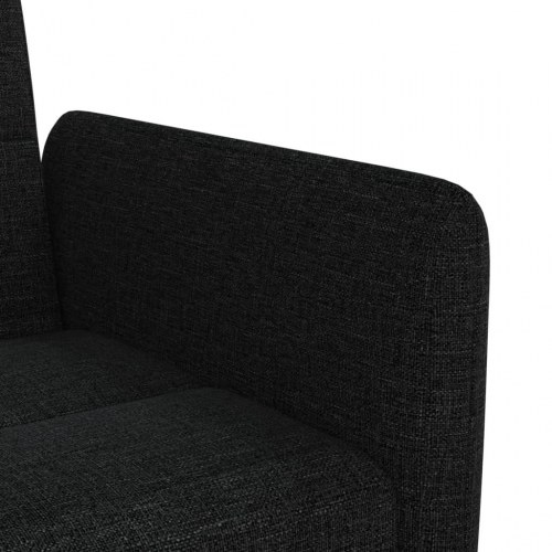 Sovesofa med kopholdere stof sort