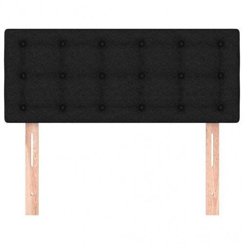 Sengegavl i stof - 100 × 5 × 78/88 cm, sort