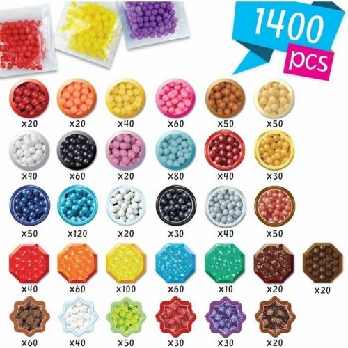 Aquabeads skabelsesæske - Håndværksspil, multifarvede perler