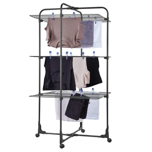 Leifheit tørrestativ Classic Tower 270 sort