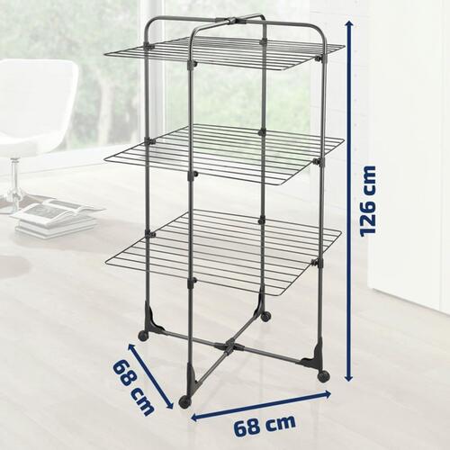 Leifheit tørrestativ Classic Tower 270 sort