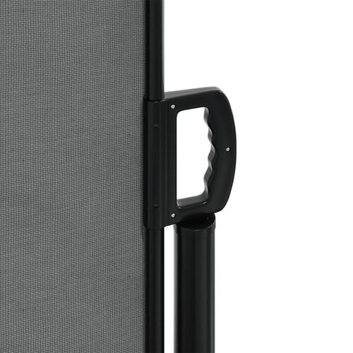 Sidemarkise 100x300 cm sammenrullelig antracitgrå