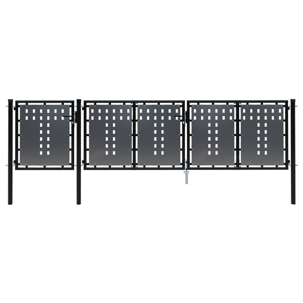Havelåge 400 x 100 cm stål sort
