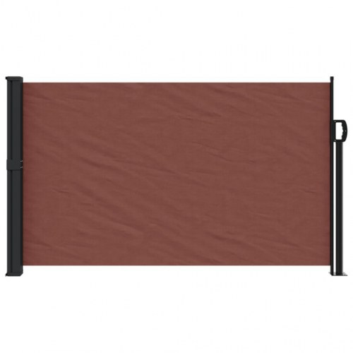 Sidemarkise 117 × 300 cm - sammenrullelig, brun