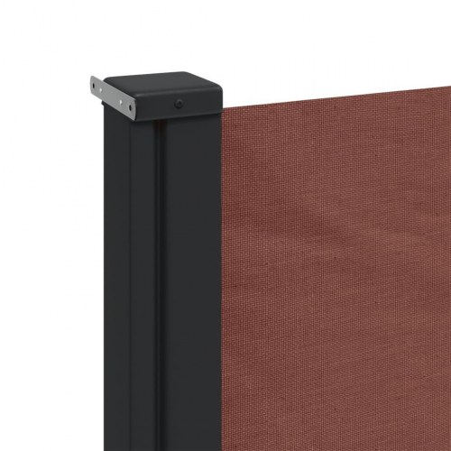 Sidemarkise 117 × 300 cm - sammenrullelig, brun