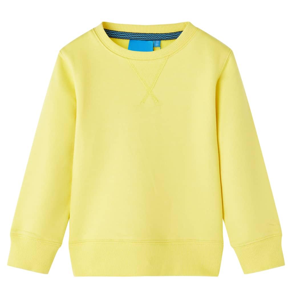 Sweatshirt til børn str. 104 lysegul