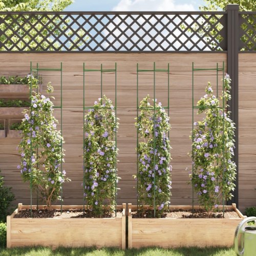 Espalierer til tomater 4 stk. 154 cm stål og PP