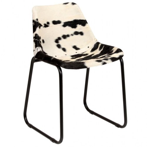 Spisebordsstole 2 stk. ægte gedelæder