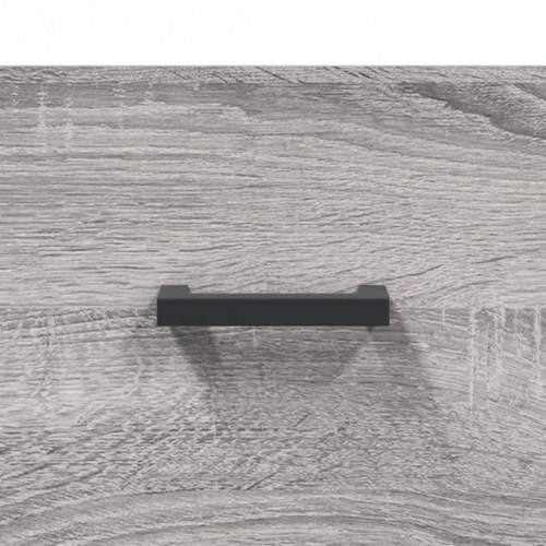 Skænk med 3 skuffer - 34,5 × 34 × 90 cm, grå sonoma-eg