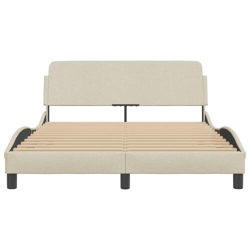 Sengeramme uden madras Creme 120x200 cm Stof