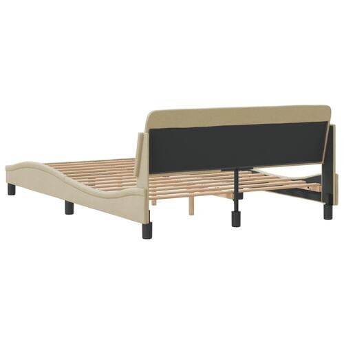 Sengeramme uden madras Creme 120x200 cm Stof