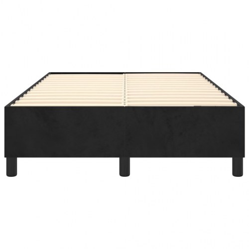 Boxspring sengeramme i sort fløjl 120 x 200 cm