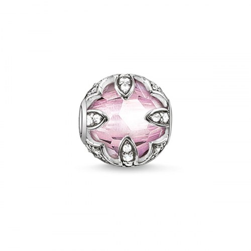 Charm smykke Thomas Sabo K0108-640-9 sølvfarvet, pink 1,1 cm