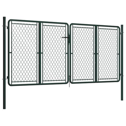 Havelåge 300 x 125 cm stål grøn