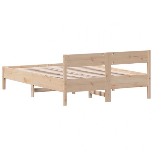 Sengeramme uden madras 160 x 200 cm i massivt fyrretræ