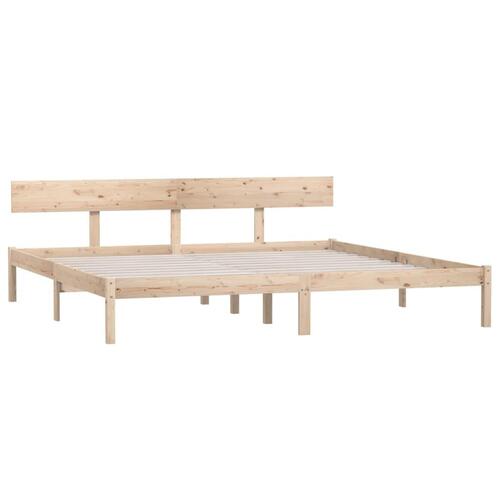 Sengeramme 180x200 cm massivt fyrretræ