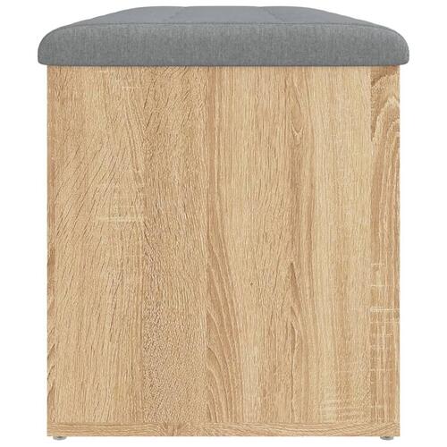 Skobænk 102x42x45 cm konstrueret træ sonoma-eg