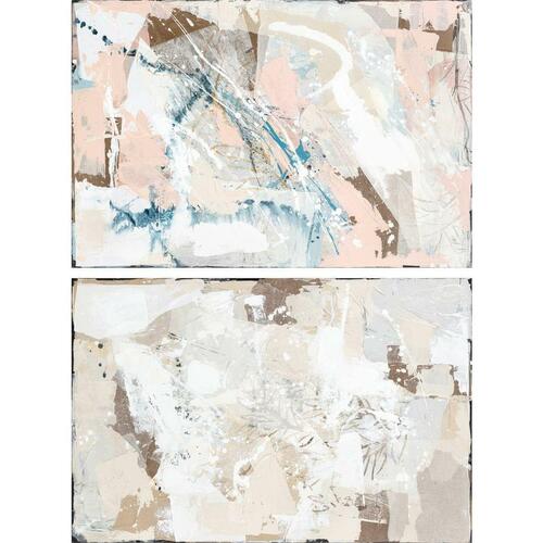 Lærred Abstrakt Urban 100 x 4 x 150 cm 150 x 3,8 x 100 cm (2 enheder)