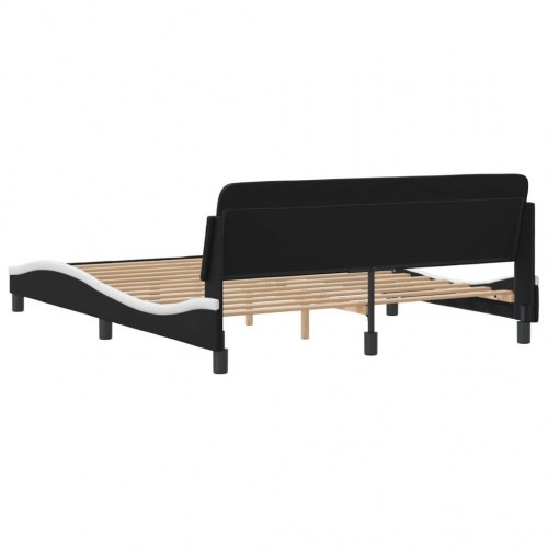 Sengeramme Dover 160 x 200 cm - sort og hvid