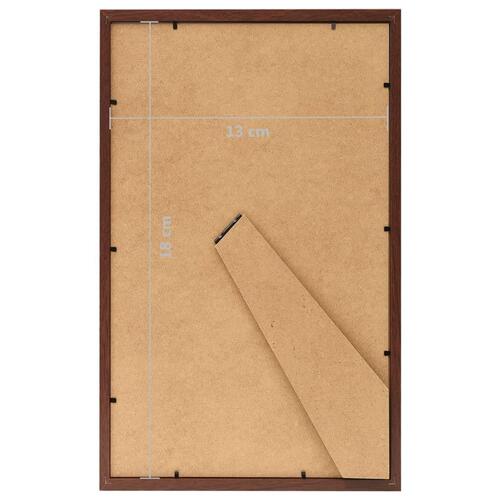Billedrammer 10 stk. til bord 13x18 cm MDF brun