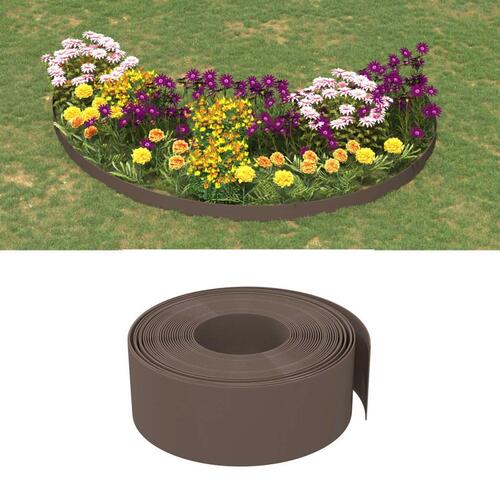 Græskant 10 m 20 cm polyethylen brun