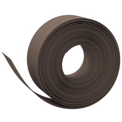 Græskant 10 m 20 cm polyethylen brun
