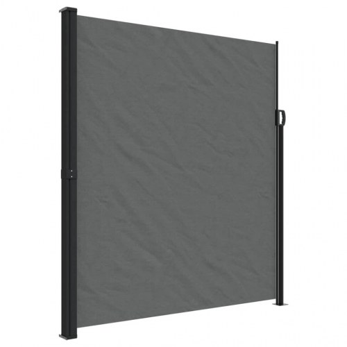 Udtrækkelig sidemarkise - antracit 220 × 300 cm