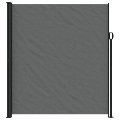 Udtrækkelig sidemarkise - antracit 220 × 300 cm