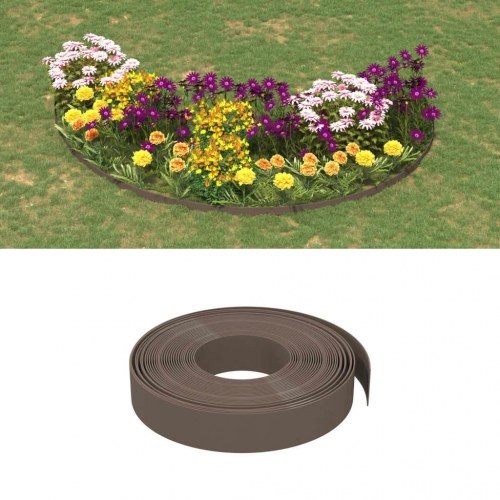 Bedkanter 4 x 10 m x 10 cm - brun