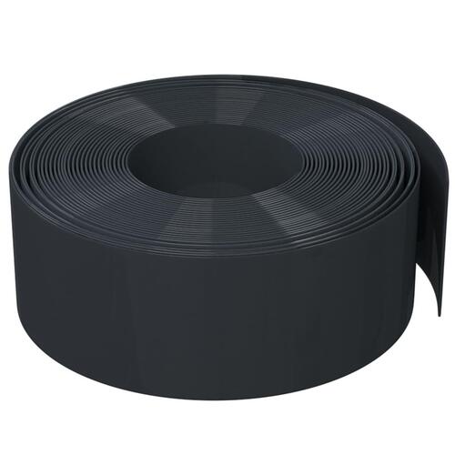 Græskanter 4 stk. 10 m 20 cm polyethylen sort