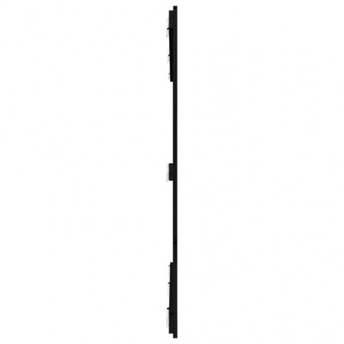 Sengegavl i massivt fyrretræ 166 x 110 cm - sort