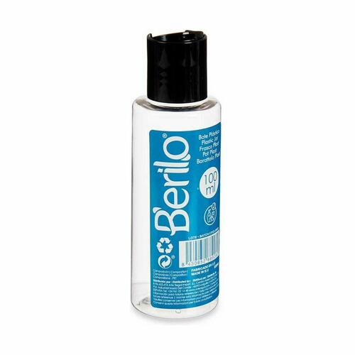 væskebeholder til rejse Sort Gennemsigtig Plastik 100 ml (24 enheder)