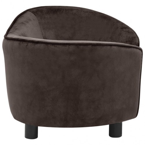 Hundesofa i plys 69 x 49 x 40 cm - brun