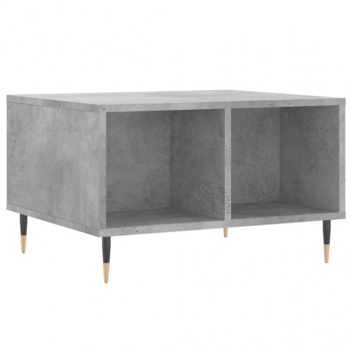 Sofabord i konstrueret træ med opbevaring 60×50×36,5 cm - betongrå