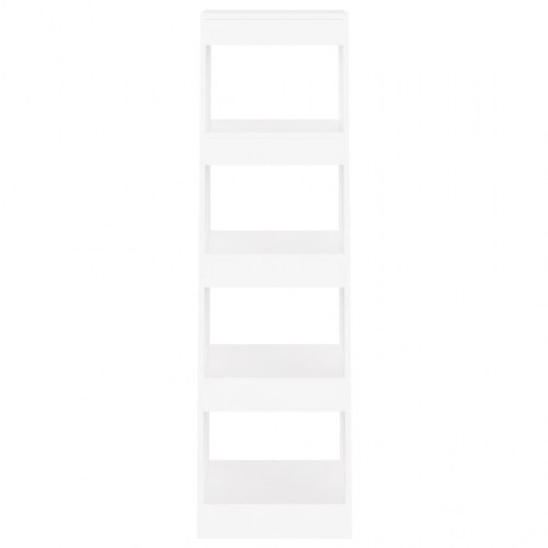 Bogreol/rumdeler 40x30x135 cm fyrretræ hvid