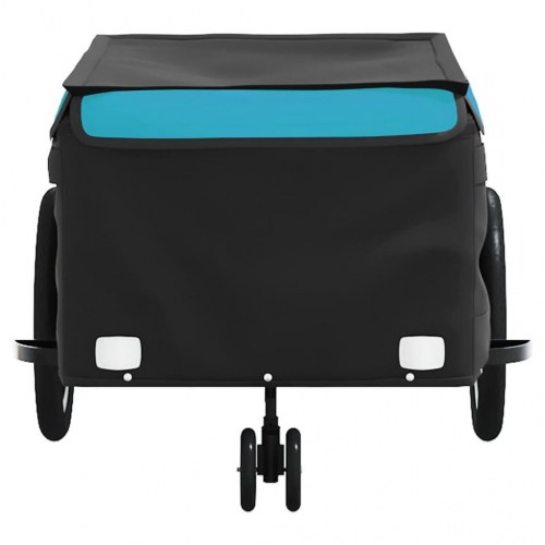 Cykelanhænger 45 kg - jern, sort/blå