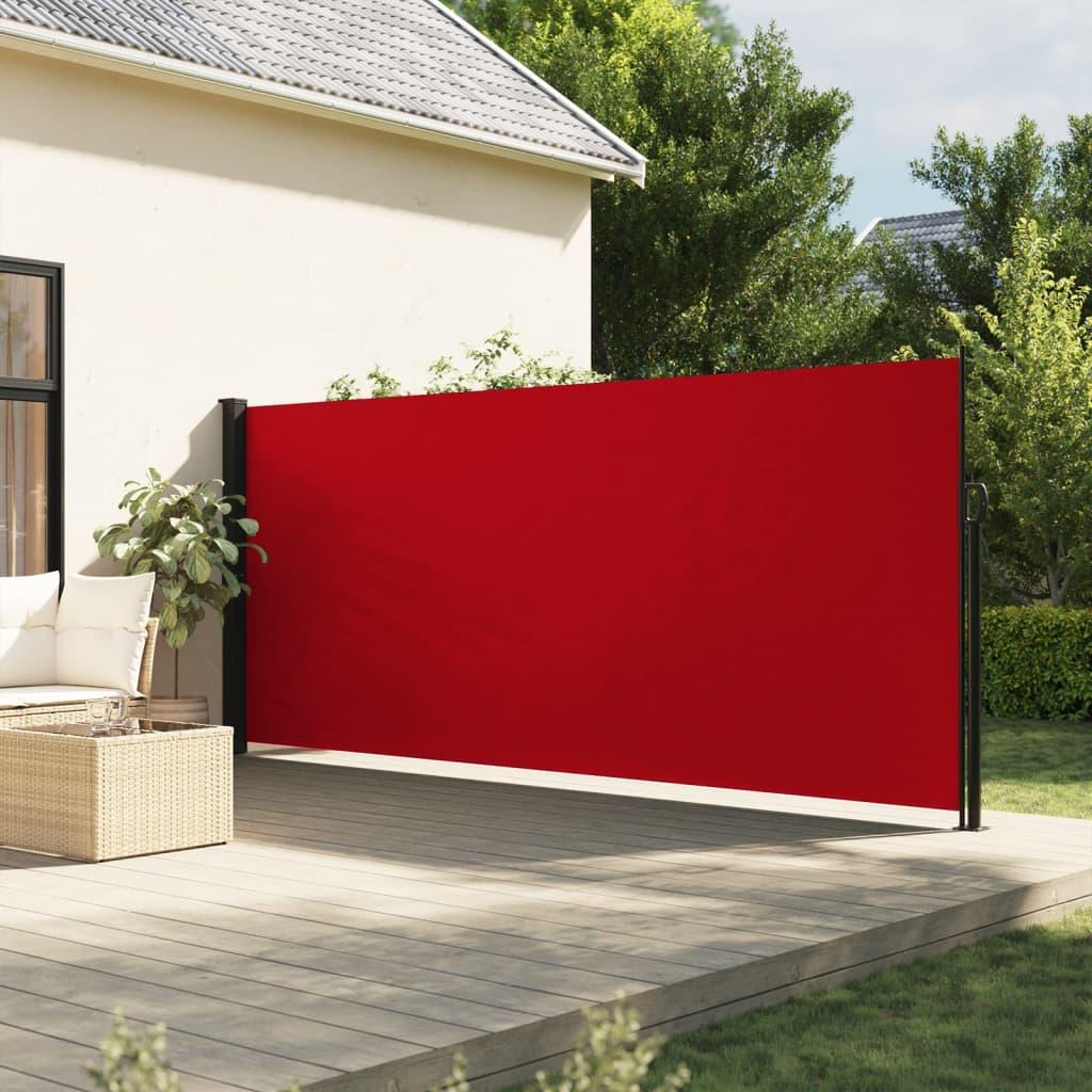 Sidemarkise 180x500 cm sammenrullelig rød