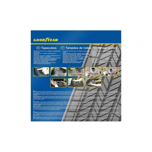 Goodyear MELBOURNE hjulkapsler 15" - sort (sæt á 4)
