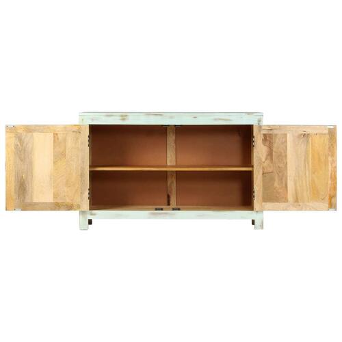 Skænk 110x35x70 cm massivt mangotræ lyseblå
