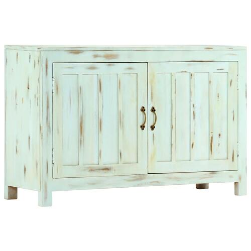 Skænk 110x35x70 cm massivt mangotræ lyseblå