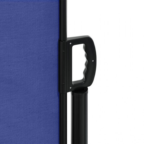 Sammenrullelig sidemarkise 120 × 600 cm - blå